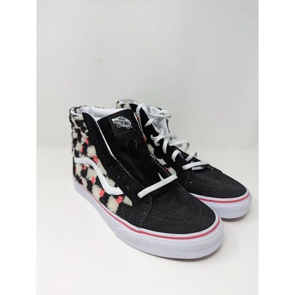 NEW NWT VANS CHECKERBOARD SHERPA SK8 HI - Picture 2 of 9